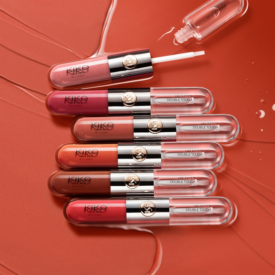 KIKO Milano Unlimited Double Touch dwuetapowa płynna pomadka do ust 112 Satin Peach Rose 6ml