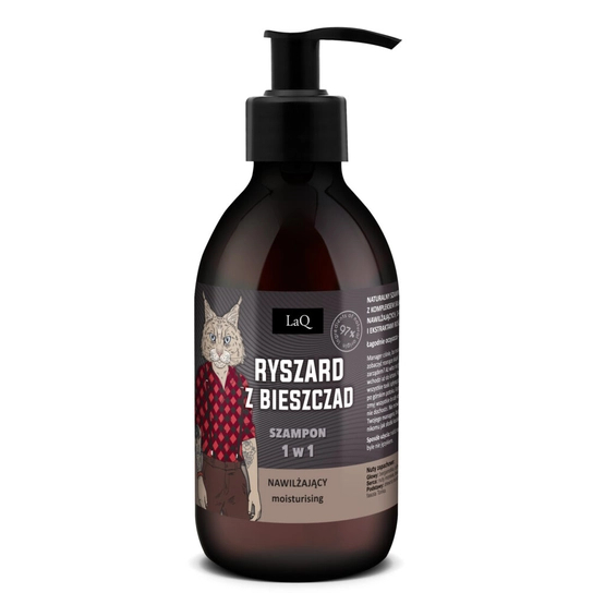 LaQ Ryszard z Bieszczad czarny mat szampon 1w1 300ml