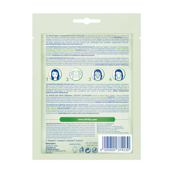 Nivea Skin Detox maska w płachcie z serum detoksykującym
