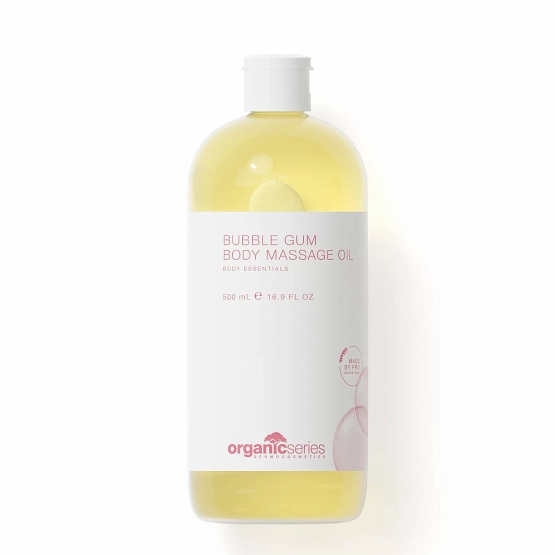 Organic Series Body Massage Oil BUBBLE GUM - Olej do masażu ciała trawa guma balonowa 500ml