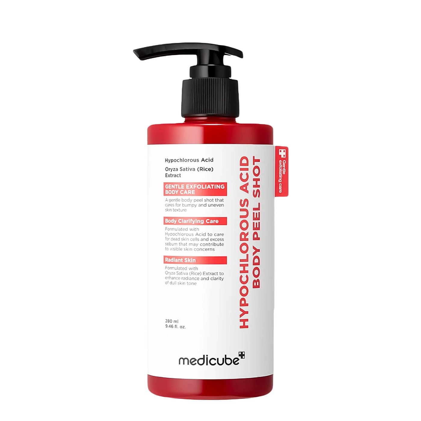 Medicube Hypochlorous Acid Rice Body Peel Shot - Złuszczający Peeling do Ciała z Kwasem Podchlorawym i enzymami 280ml