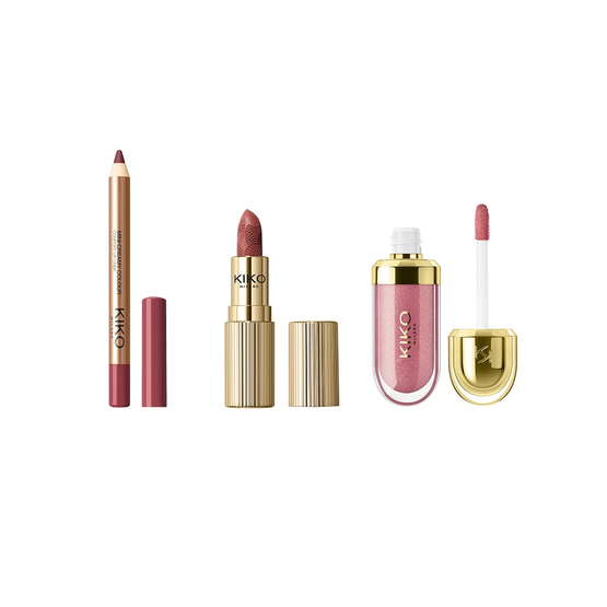 KIKO Milano Twist 'N Twinkle Holiday Mini Kiss Squad Lips Gift Set zestaw podarunkowy do makijażu ust 01