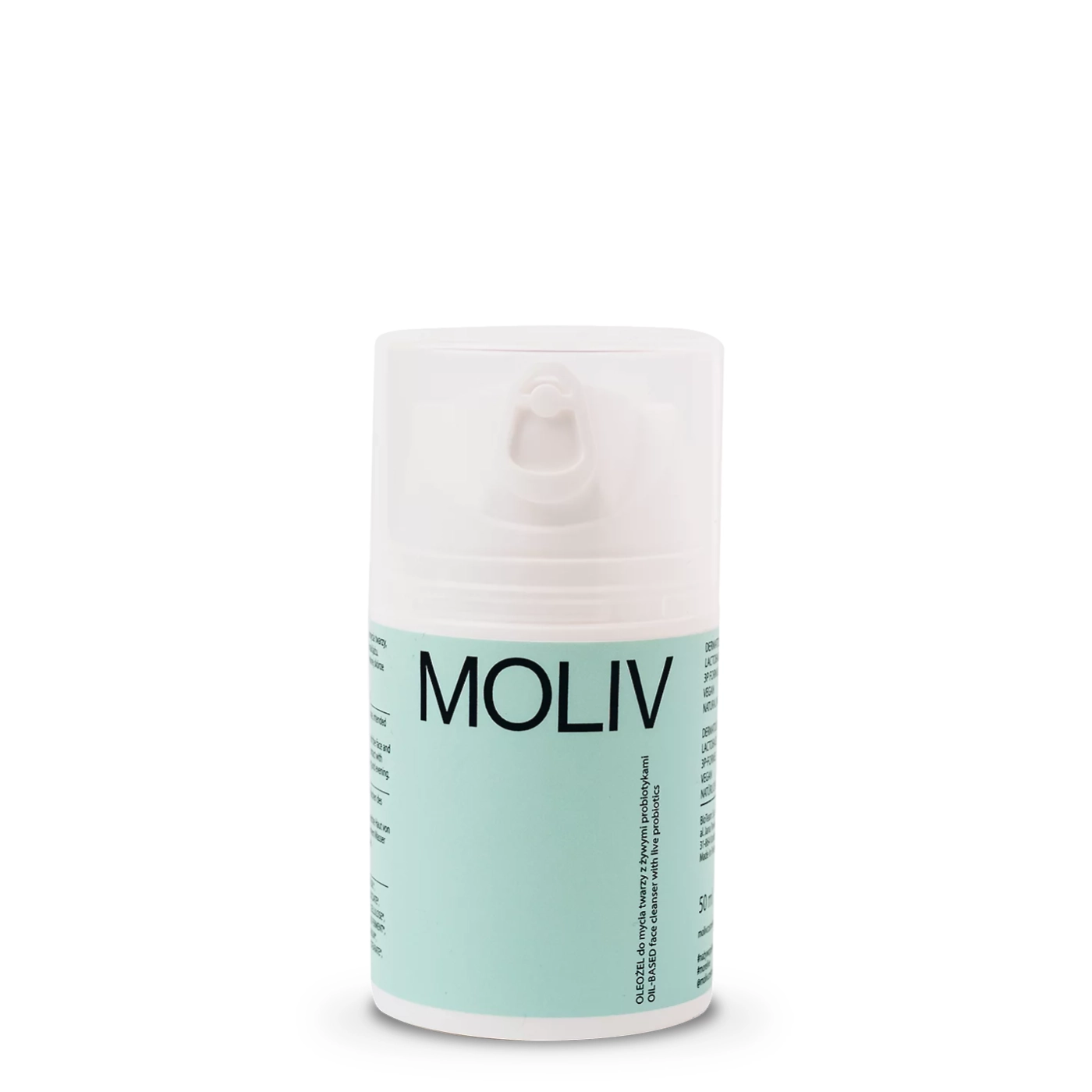 MOLIV Oleożel do mycia twarzy z żywymi probiotykami 50ml