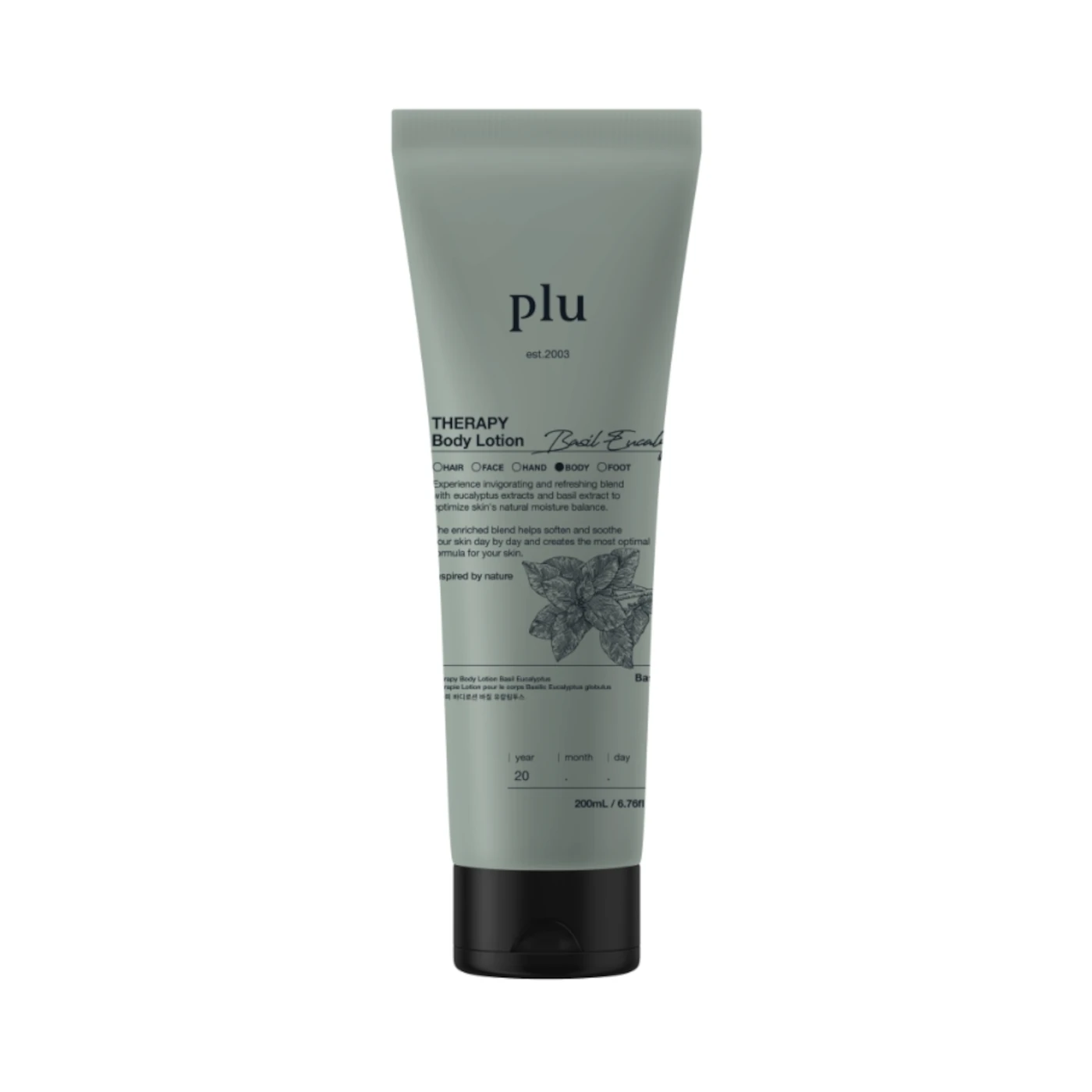 plu Aroma Body Lotion Basil Eucalyptus - aromatyczny balsam do ciała BAZYLIA & EUKALIPTUS 200ml