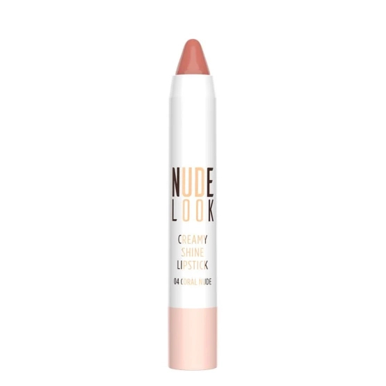 Golden Rose Creamy Shine Lipstick - Nude Look Kremowa pomadka do ust w kredce 04