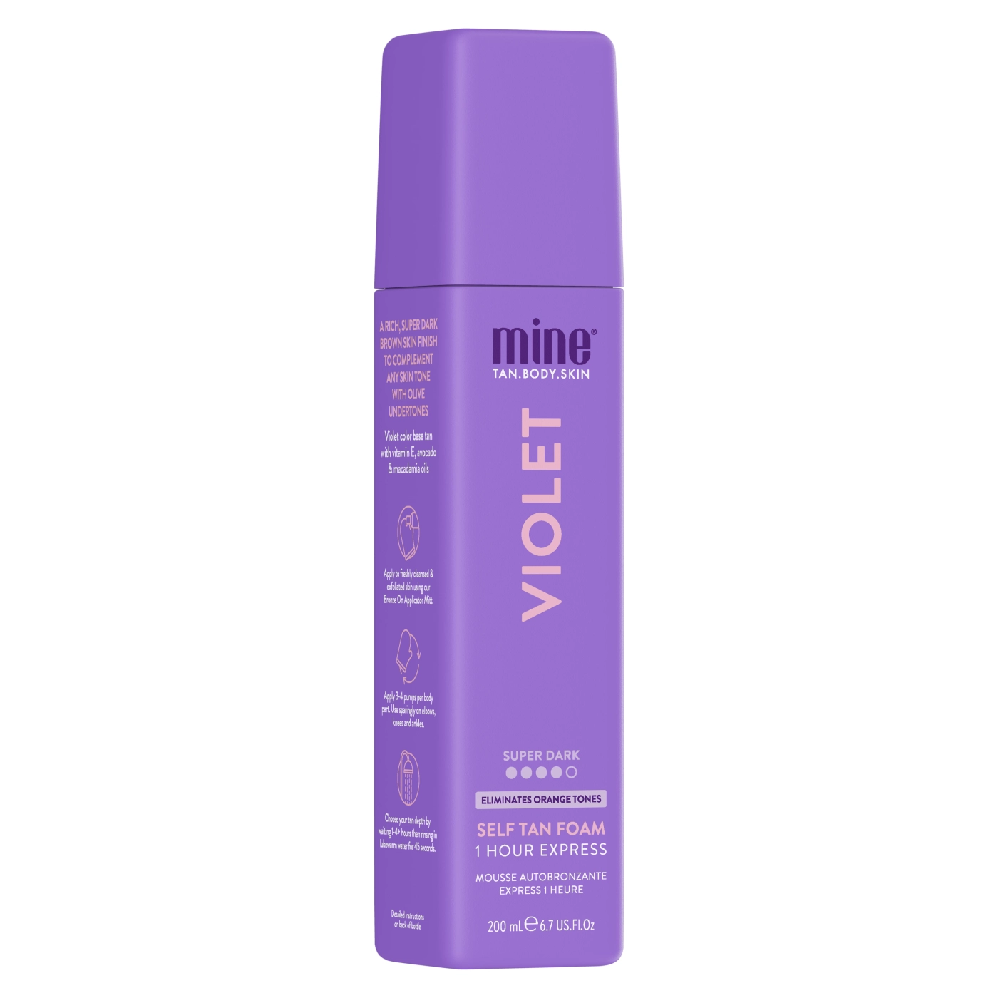 MineTan Violet - Pianka Samoopalająca 200ml
