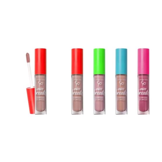 Golden Rose Miss Beauty Glow Shine 3D Lipgloss 01 Nude Chic