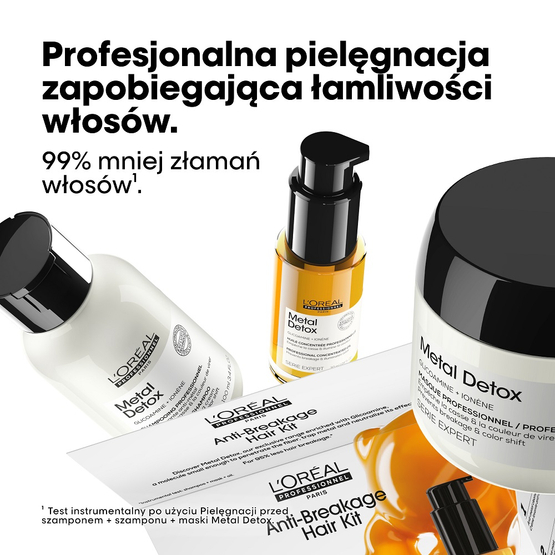 L'Oreal Professionnel Serie Expert Metal Detox zestaw szampon 100ml + maska 75ml + olejek 30ml'