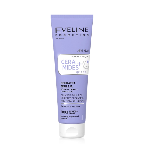 Eveline Cosmetics Korean Rituals CERAMIDES+ Delikatna emulsja do mycia twarzy 140 ml