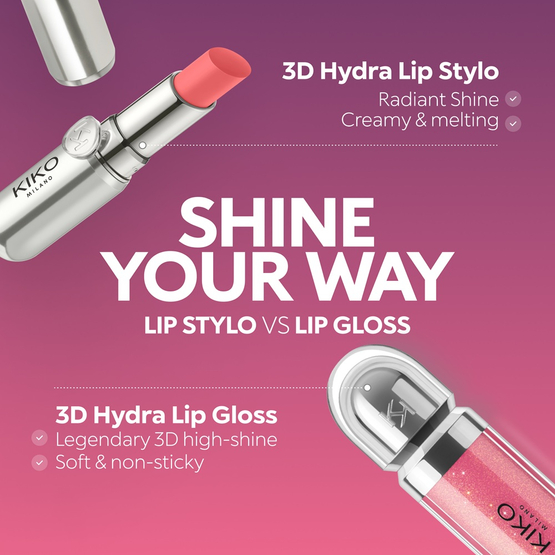 KIKO Milano 3D Hydra Lipgloss zmiękczający błyszczyk do ust z efektem 3D 30 Deep Purple 6.5ml