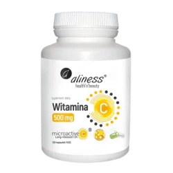 Aliness Witamina C 500 mg, microactive 12h x 100 Vege caps