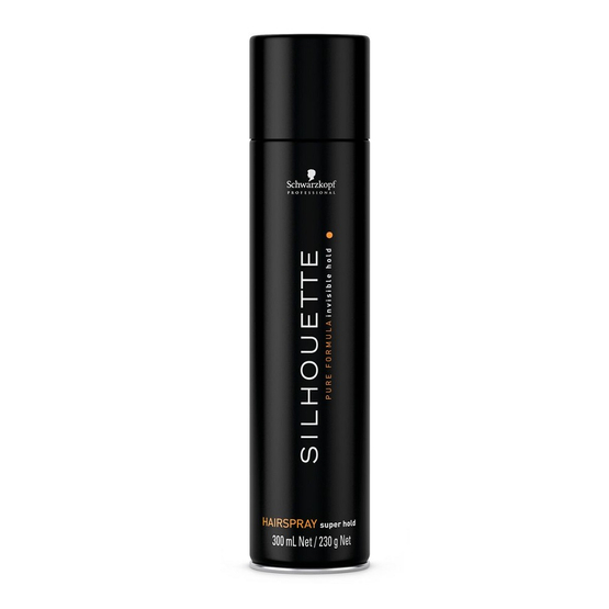 Schwarzkopf Silhouette Bardzo mocny lakier do włosów CZARNY 300 ml