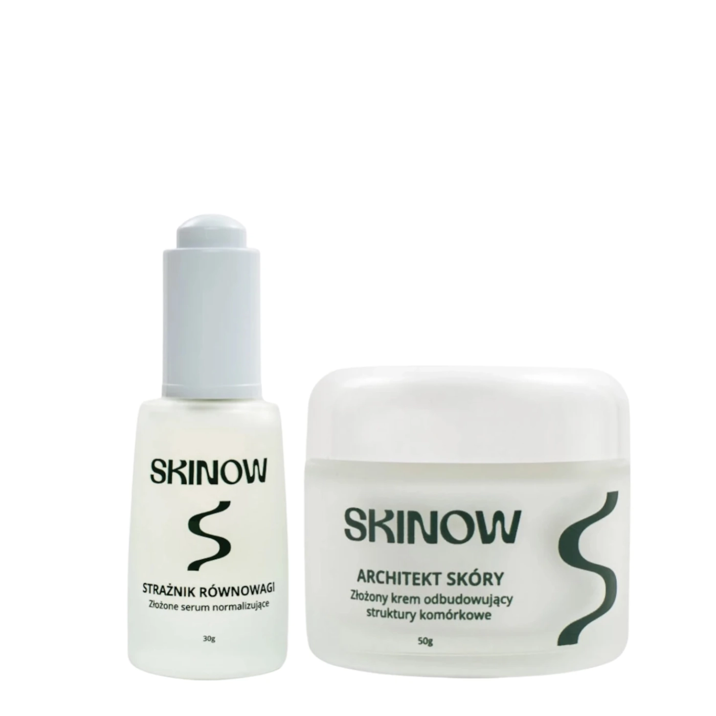 SKINOW Zestaw Fundament i Równowaga: krem Architekt Skóry + serum Straźnik Równowagi 