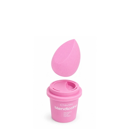 Clavier Etui i Gąbka do Makijażu Ścięta Blender Blendiccino Rose Presso 1 szt