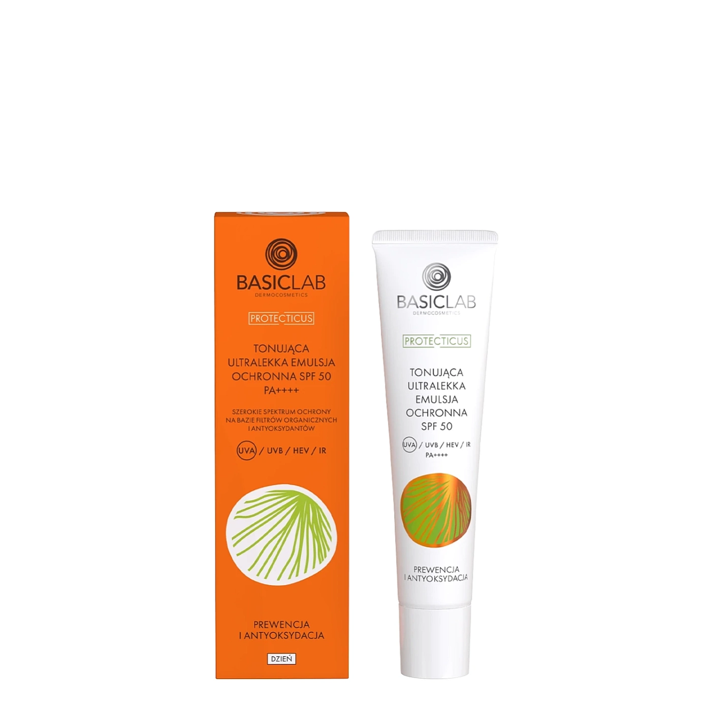 BasicLab Tonująca ultralekka emulsja ochronna SPF 50 40ml