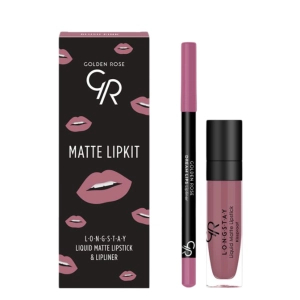 Golden Rose Matte Lipkit Zastaw do Ust Blush Pink