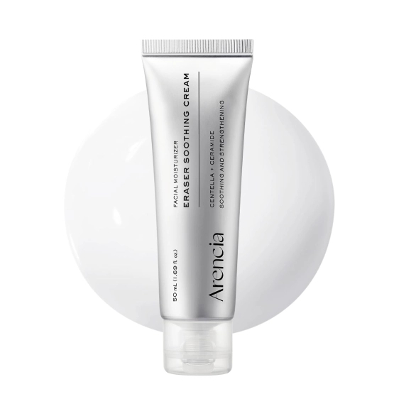 Arencia Eraser Soothing Cream - Kojący krem nawilżający z CICA, pantenolem i kompleksem ceramidów 50ml