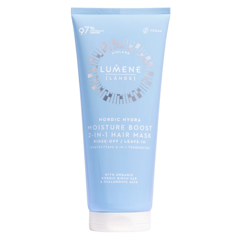 Lumene NORDIC HYDRA [LÄHDE] Nawilżająca maska do włosów 2w1 200ml