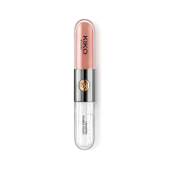 KIKO Milano Unlimited Double Touch dwuetapowa płynna pomadka do ust 102 Satin Rosy Beige 6ml