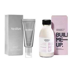ZESTAW Veoli Botanica Nawilżająco-odbudowujący tonik + Medik8 Crystal Retinal 1 Serum na noc