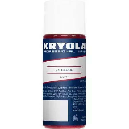 Kryolan 4150 F/X Blood Uniwersalna, zastygająca na skórze sztuczna krew 50ml LIGHT