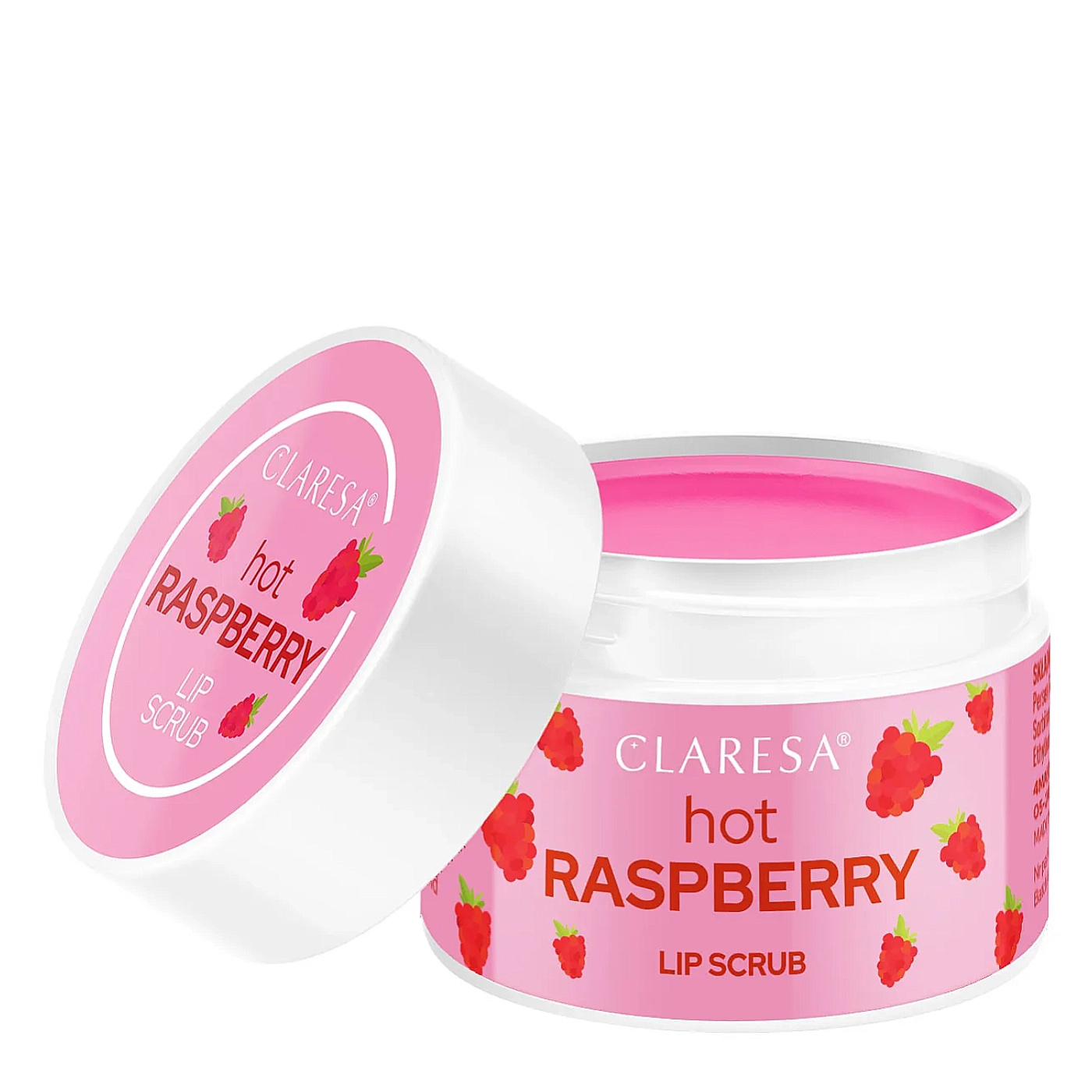 Claresa Owocowy peeling do ust Hot Raspberry 15g