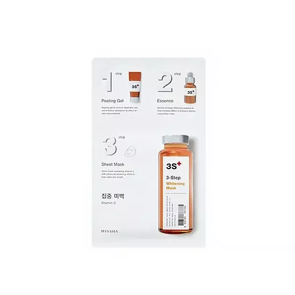 Missha 3step Whitening Mask Odżywcza kuracja do twarzy