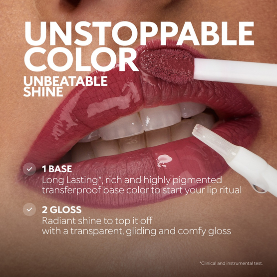 KIKO Milano Unlimited Double Touch dwuetapowa płynna pomadka do ust 121 Dark Rosy Chestnut 6ml