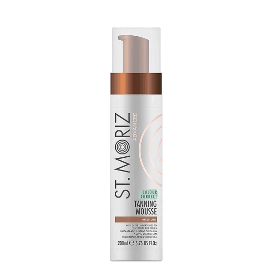 St. Moriz ADVANCED Colour Correcting Tanning Mousse - Zaawansowany mus do opalania z efektem korekty koloru Medium 200ml