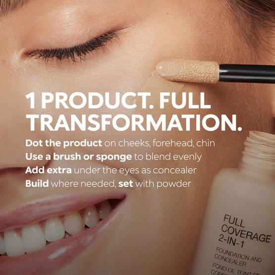 KIKO Milano Full Coverage 2-In-1 Foundation & Concealer mocno kryjący podkład i korektor 2 w 1 NR0 Neutral Rose 25ml