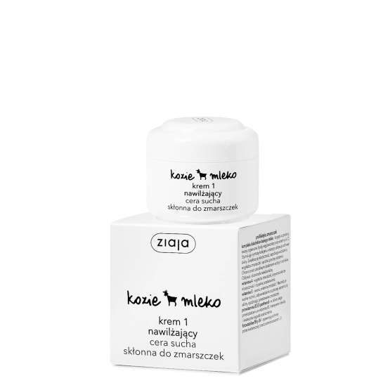 Ziaja Kozie Mleko krem 1 nawilżający do twarzy cera sucha skłonna do zmarszczek 50ml