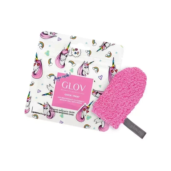 GLOV Quick Treat Mini rękawica do demakijażu Unicornection Różowa