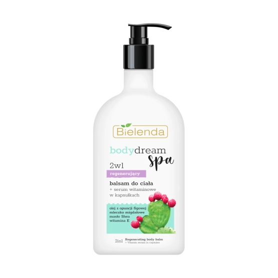 Bielenda BODY DREAM SPA 2w1 Regenerujący balsam do ciała + Serum witaminowe w kapsułkach 350 ml
