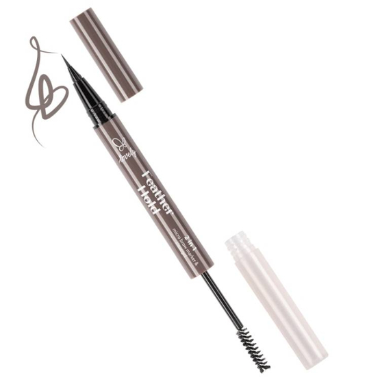 Lovely Feather Hold 2 in 1 Brow Marker & Clear Gel marker i żel do brwi 01