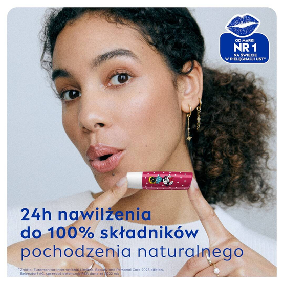 Nivea Minnie Mouse Disney Edition pielęgnująca pomadka do ust 4.8g