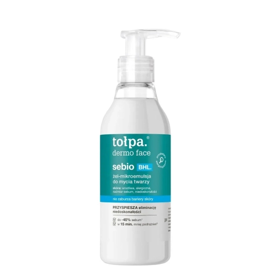 tołpa. Dermo Face Sebio BHL Żel-mikroemulsja do mycia twarzy 195 ml