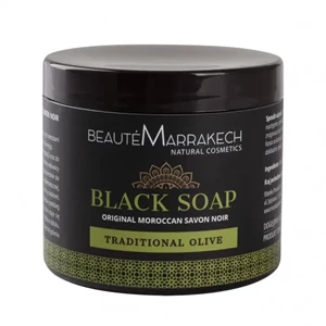 Beaute Marrakech Naturalne czarne mydło oliwne Savon Noir 200g
