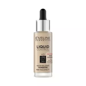 Eveline Cosmetics Liquid Control HD Podkład z niacynamidem w dropperze 15 Light Vanilla