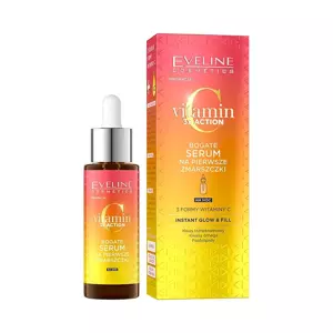 Eveline Cosmetics VITAMIN C 3X ACTION Bogate serum na pierwsze zmarszczki na noc 30ml