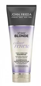 John Frieda Sheer Blonde Colour Renew Tone Correcting Shampoo szampon neutralizujący żółty odcień włosów 250ml
