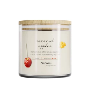 Nacomi Duża świeca sojowa w słoiku Caramel apples 450g