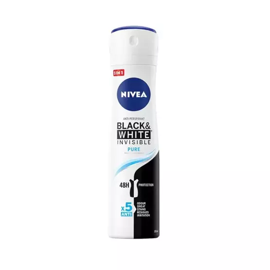 Nivea Black&White Invisible Pure antyperspirant spray 150ml